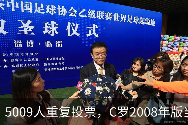 5009人重复投票，C罗2008年版当选史上最佳金球奖得主